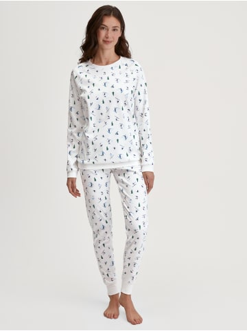 Calida Pyjama in star white