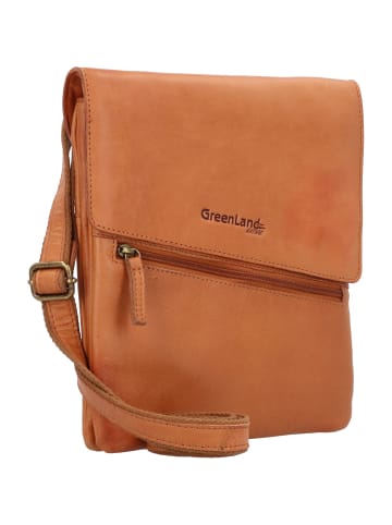 Greenland Nature GreenLand NATURE Umhängetasche Leder 24 cm cognac2