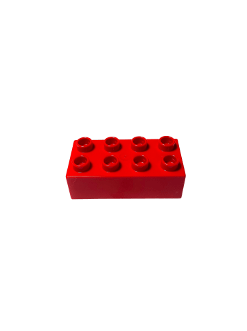 LEGO DUPLO® 2x4 Bausteine Rot 3011 - ab 18 Monaten in red