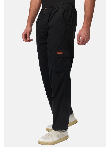 YSROMA Gefütterte Stretch Cargo Hose Straight Leg mit Tunnelzug in Schwarz