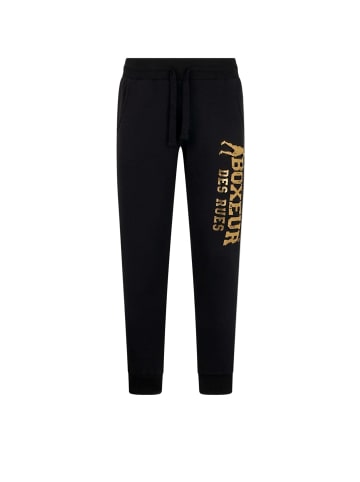 Boxeur des Rues Jogginghose Slim Fit Sweatpant With Logo in Black-Gold