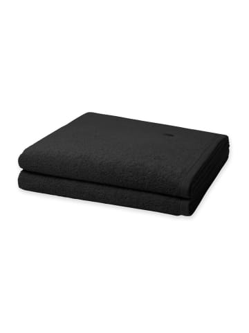 Ross 2 X Duschtuch im Set Vita in Schwarz
