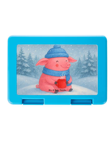 Mr. & Mrs. Panda Brotbüchse Schwein Glühwein Design ohne Spruch in Weiß