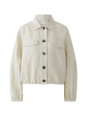 Oui Leinen Blouson in biscuit