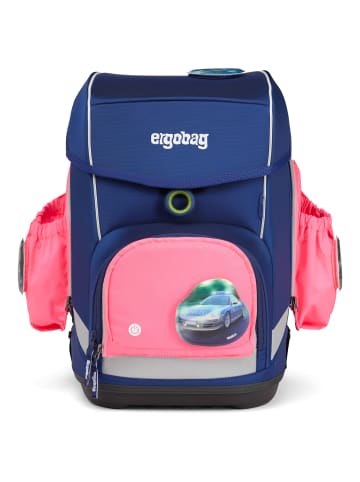 Ergobag Zubehör Pack/Cubo/Cubo Light/Wide Fluo LED - Seitentaschen Zip-Set 3tlg. in pink