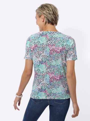 WITT WEIDEN Shirt in fuchsia-mittelblau-bedruckt