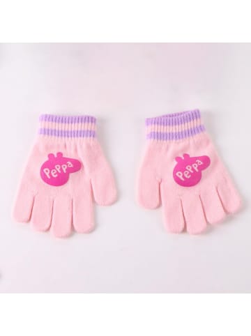 Peppa Pig Peppa Pig Kinder 3 Teilig Mütze & Schal & Handschuhe Set in Rosa