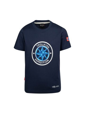Trollkids Funktionsshirt Windrose in navy/grey