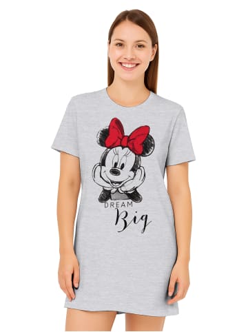 Disney Disney Minnie Mouse Nachthemd - Dream big kurzärmlig in grau
