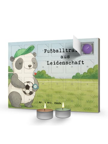 Mr. & Mrs. Panda Duftkerzen Adventskalender Fußballtrainer Leide... in Weiß