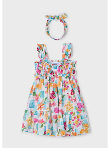 Mayoral Sommerkleid mit Haarband in wasserblau