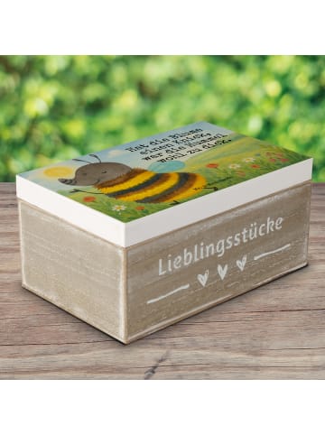 Mr. & Mrs. Panda Erinnerungsbox Hummel flauschig Design mit Spruch in Weiß