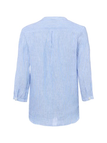 Franco Callegari Leinenbluse in blau weiß - 0084
