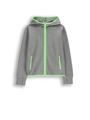 Lemon explore Sportliche Kapuzenjacke mit Reißverschluss in grau