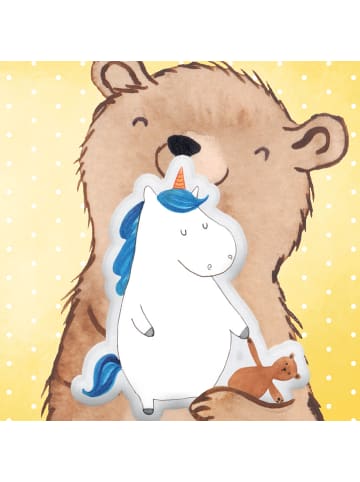 Mr. & Mrs. Panda Kissen Einhorn Teddy ohne Spruch in Weiß