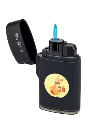 Mr. & Mrs. Panda Feuerzeug Glühwürmchen ohne Spruch in Schwarz