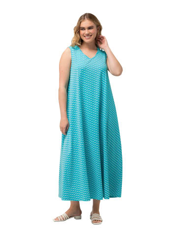 Ulla Popken Jerseykleid in tiefes aqua