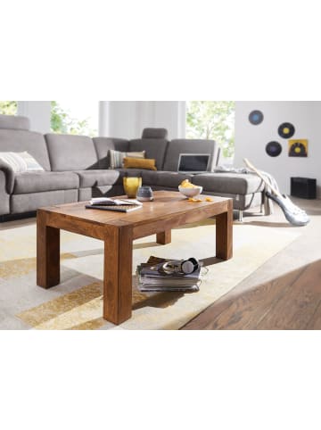 KADIMA DESIGN Couchtisch Massiv-Holz 110cm breit Wohnzimmer-Tisch Design in Massivholz