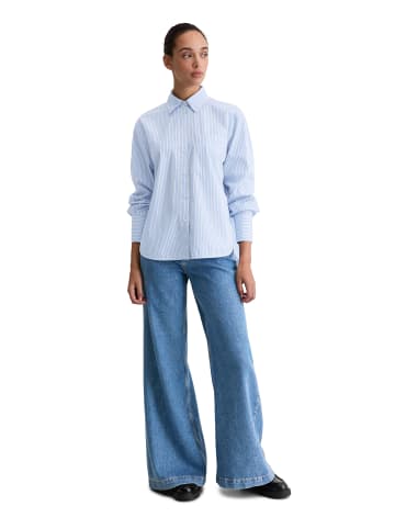 Marc O'Polo Streifenbluse oversize in Bright Blue
