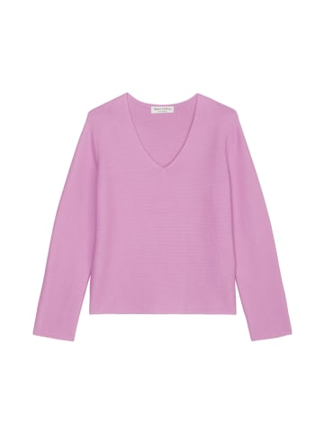 Marc O'Polo V-Neck-Pullover loose in berry lilac