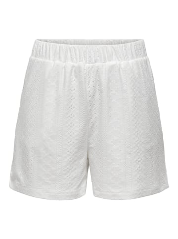 JACQUELINE de YONG Shorts elastischer Bund locker geschnitten in Weiß