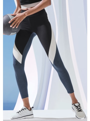 LASCANA ACTIVE Sporthose in anthrazit, weiß, grau