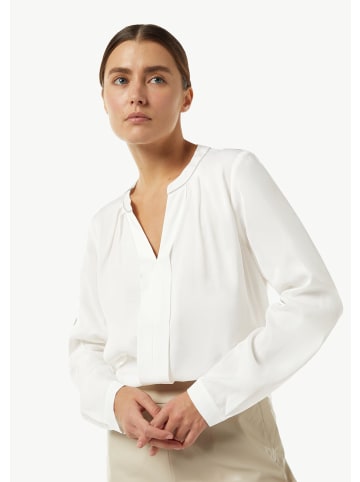 comma Bluse langarm in Weiß