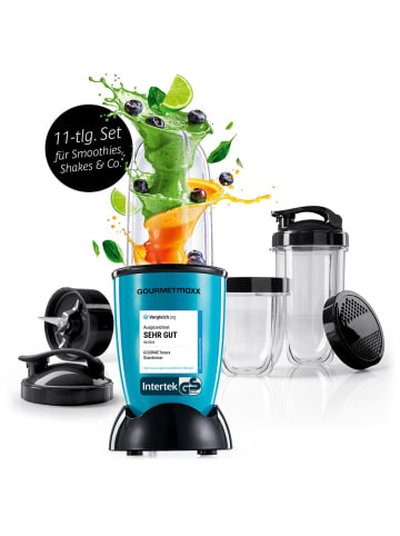 Gourmet Maxx Mixer Mr. Magic 10-tlg. 400W grün/schwarz inkl. Zubehör-Set L schwarz Schwarz