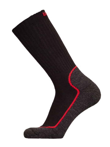 UphillSport Wander-Socken SUOMU in grey/black/red