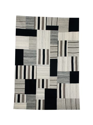 Kayoom Wohnzimmer Teppich – Kurzflorteppich Radical 320 in grau - multi - rechteckig