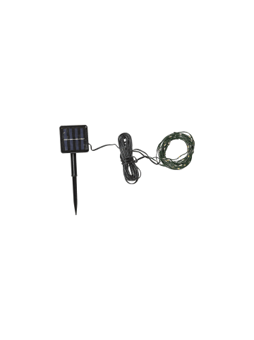 STAR Trading LED Solar-Lichterkette ,Dew Drop Micro, Dämmerungssensor, grün, warmw