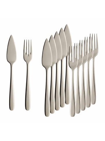 Villeroy & Boch 12-tlg. Fischbesteck Daily Line in in silber