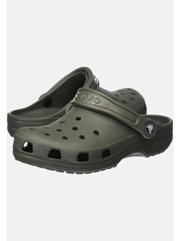 Crocs Pantoletten 'Classic Clog' in dunkelgrün