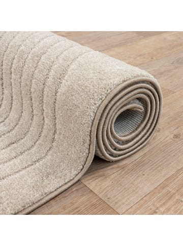 the carpet Kurzflorteppich Elisa in Beige