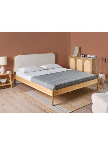 Beliani Doppelbett DOSCHES in Braun - (W) 186 x (H) 100 x (L) 208 cm