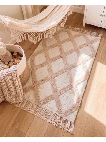 Beliani Kurzflor PUNSARI in Beige - (W) 60 x (L) 90 cm
