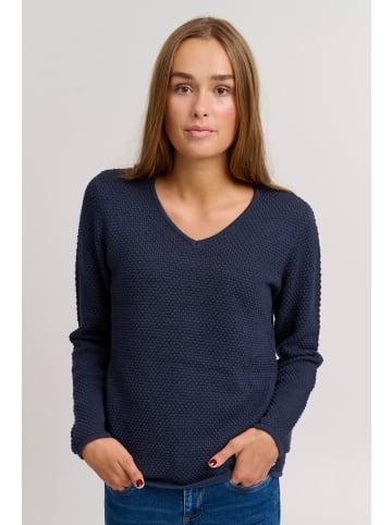 Oxmo Strickpullover OXHanna in Dunkelblau