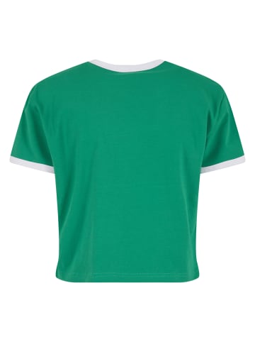 Urban Classics T-Shirt in froggreen/white