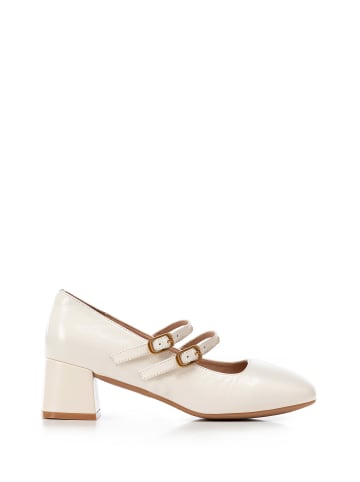 Wittchen Damenschuhe Mary Jane Pumps Mit Verstellbaren Riemen in Creme