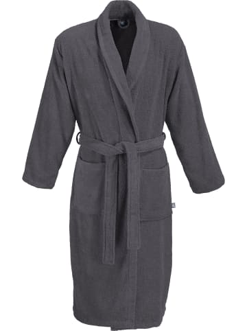 Erwin Müller Frottier Unisex-Bademantel Karlsruhe in anthrazit