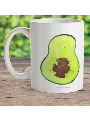 Mr. & Mrs. Panda Tasse Avocado Kern ohne Spruch in Weiß