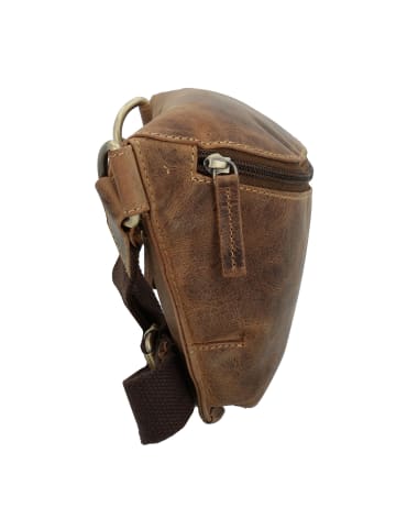 Greenburry Vintage Gürteltasche Leder 26 cm brown