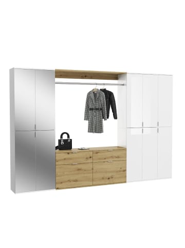 ebuy24 Garderobenmöbel ProjektX Weiß 273 x 34 cm