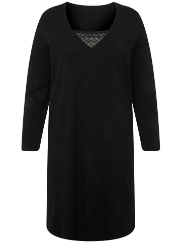 Ulla Popken Nachthemd in schwarz