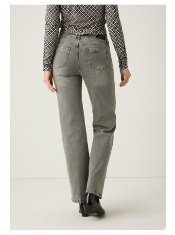 More & More weite Stretch-Jeans in mid grey denim
