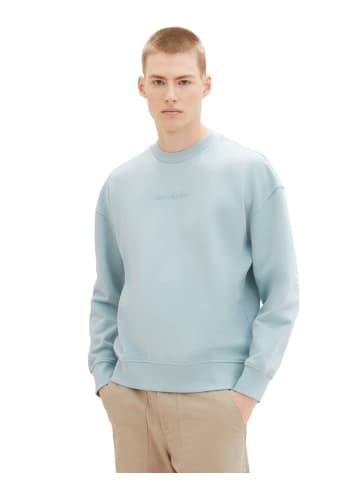 TOM TAILOR Denim Sweatshirt in dusty mint blue