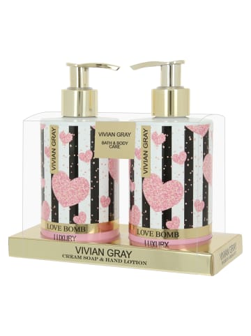 Vivian Gray Cremeseife Love Bomb Luxury & Hand Lotion in Pink/Gold