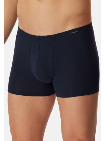 Schiesser Retro Short / Pant Cotton Essentials in Schwarz / dunkelblau