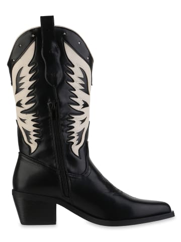 VAN HILL Cowboystiefel Briar in Schwarz