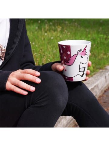 Geda Labels Kaffeebecher Einhorn Wartet schon in Pink - 300 ml